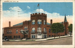 Armory Oil City, PA Postcard Postcard Postcard