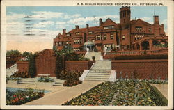 R.B. Mellon Residence, 6500 Fifth Ave. Pittsburgh, PA Postcard Postcard Postcard