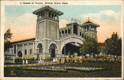 Canals of Venice, Willow Grove Park Postcard