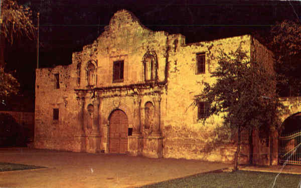 The Alamo At Night San Antonio Texas