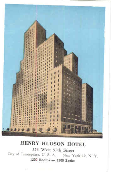 Henry Hudson Hotel, West 57th Street New York City
