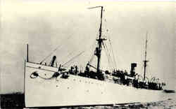 USS Supply (ex Illinois) Postcard