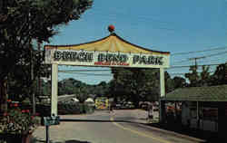 Main Entrance Beech Bend Park, Beech Bend Park Postcard
