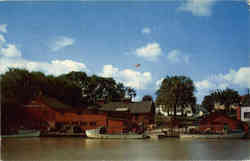 Fish Houses on Vermilion River. Ohio Postcard Postcard