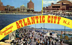 Greetings From Atlantic City New Jersey Postcard Postcard