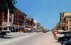 Washington Street Junction City, KS Postcard Postcard