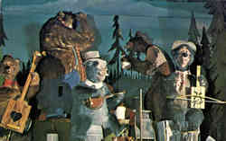 Country Bear Jamboree Disney world Postcard