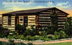 Badlands Cabin of Theo. Roosevelt, Capitol Grounds Bismarck, ND Postcard Postcard