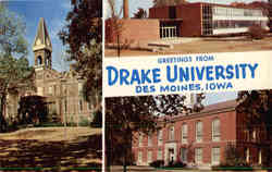 Greetings from Drake University Postcard