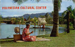 Polynesian Cultural Center Scenic, HI Postcard Postcard