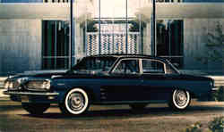 Pontiac Tempest 4-Door Sedan, Sierra Way Postcard