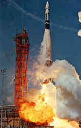 Atlas Agena Launch John F. Kennedy Space Center NASA Postcard