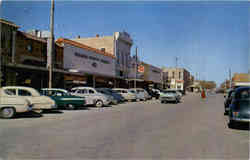 Business District of Comanche Texas Postcard Postcard