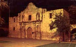 The Alamo At Night San Antonio, TX Postcard Postcard