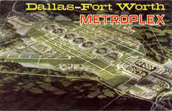 Dallas-Fort Worth Metroplex Airport Texas Postcard Postcard