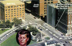 Assassination Site - John F. Kennedy Postcard