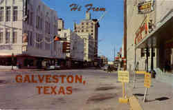 Hi From Galveston, TX Postcard Postcard