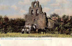 Mission San Francisco De Espeda - Built 1730 (The Fourth Mission) San Antonio, TX Postcard Postcard