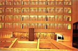 Interior of the Lyndon B. Johnson Library Postcard