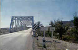 Bridge over the Llano River Junction, TX Postcard 