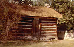 General Sam Houston's law office, located in Sam Houston State park Postcard