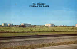 Oil Storage Permian Oil Basin Permian Basin, TX Postcard Postcard