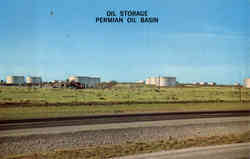 Oil Storage Permian Oil Basin Postcard