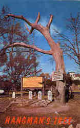 Hangman's Tree Dodge City, KS Postcard Postcard