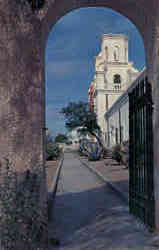 The Patio and Towers of Mission San Xavier Del Bac Postcard