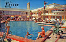 The Aztec Motel Miami Beach, FL Postcard 