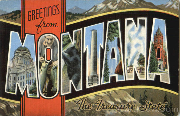 Greetings From Montana Large Letter Greetings From Montana Large Letter