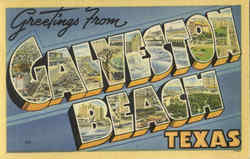 Greetings From Galveston Beach Texas Postcard Postcard