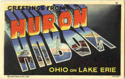 Greetings From Huron Ohio Postcard Postcard