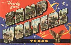 Howdy From Camp Wolters Postcard