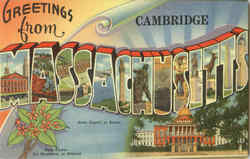 Greetings From Cambridge Massachusetts Postcard