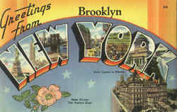 Greetings From New York Brooklyn, NY Postcard Postcard