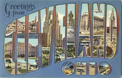 Greetings From Cleveland Ohio Postcard Postcard