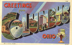 Greetings From Columbus Ohio Postcard Postcard