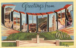 Greetings From Columbus Ohio Postcard Postcard