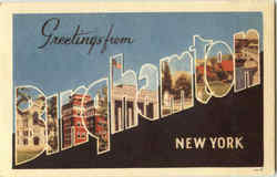 Greetings From Binghamton New York Postcard Postcard