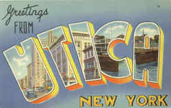 Greetings From Utica Postcard