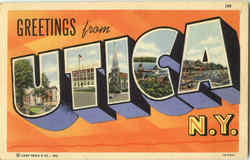 Greetings From Utica New York Postcard Postcard