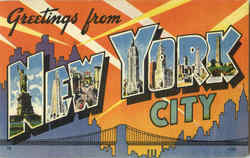 Greetings From New York City Postcard