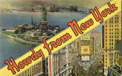 Howdy From New York Postcard