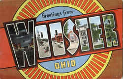 Greetings From Wooster Ohio Postcard Postcard