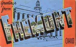 Greetings From Fremont Ohio Postcard Postcard