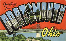 Greetings From Portsmouth Ohio Postcard Postcard