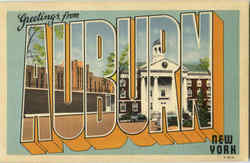Greetings From Auburn New York Postcard Postcard