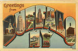 Greetings From Buffalo Postcard