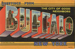 Greetings From Buffalo Postcard